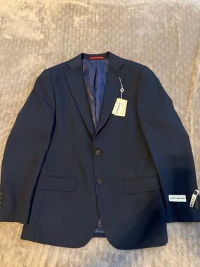 Lucky Brand Men's Dark Navy Two-Button Sport Coat